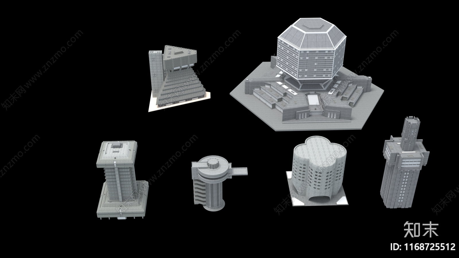 艺术风格建筑3D模型下载【ID:1168725512】