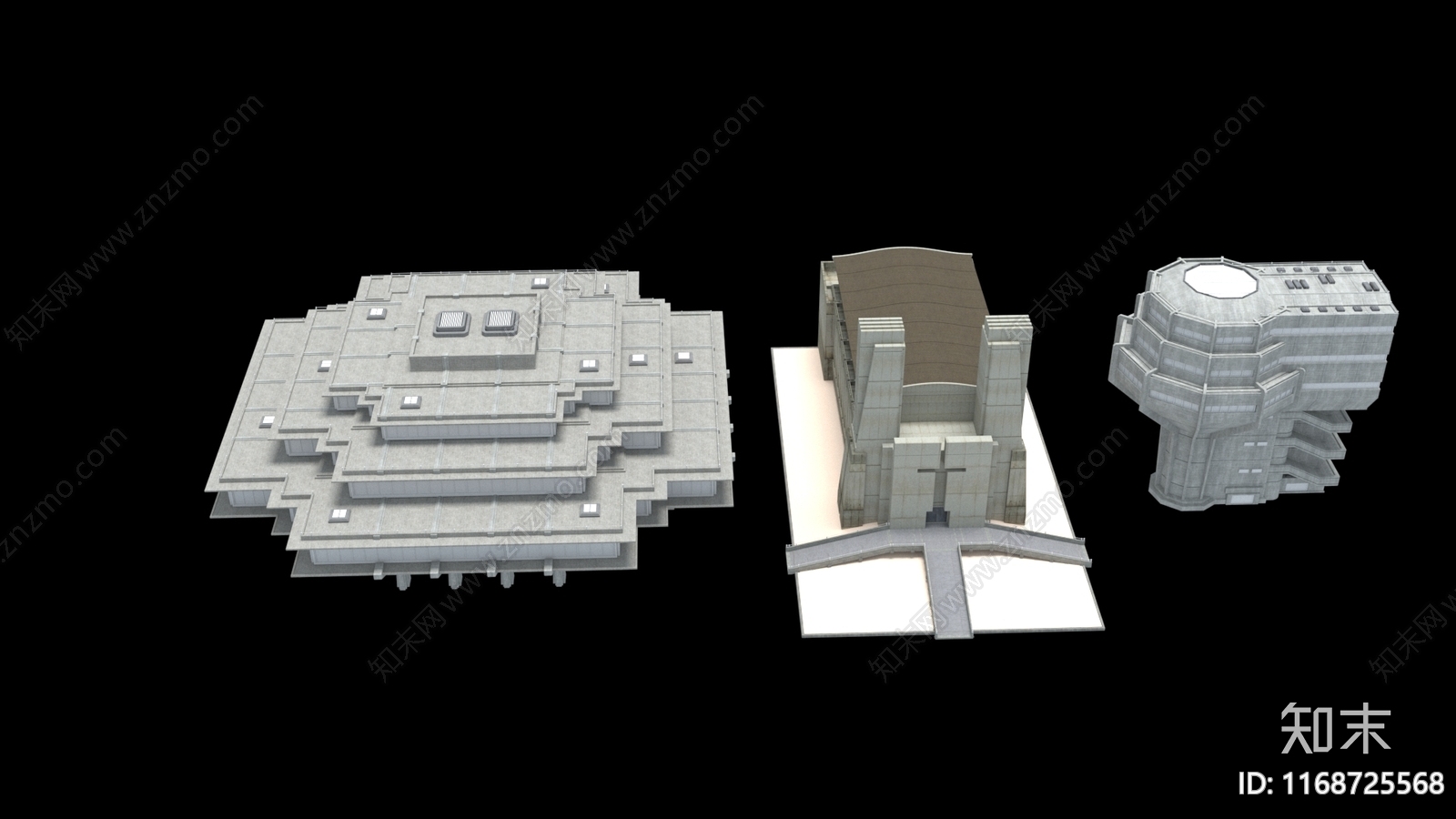 艺术风格建筑3D模型下载【ID:1168725568】