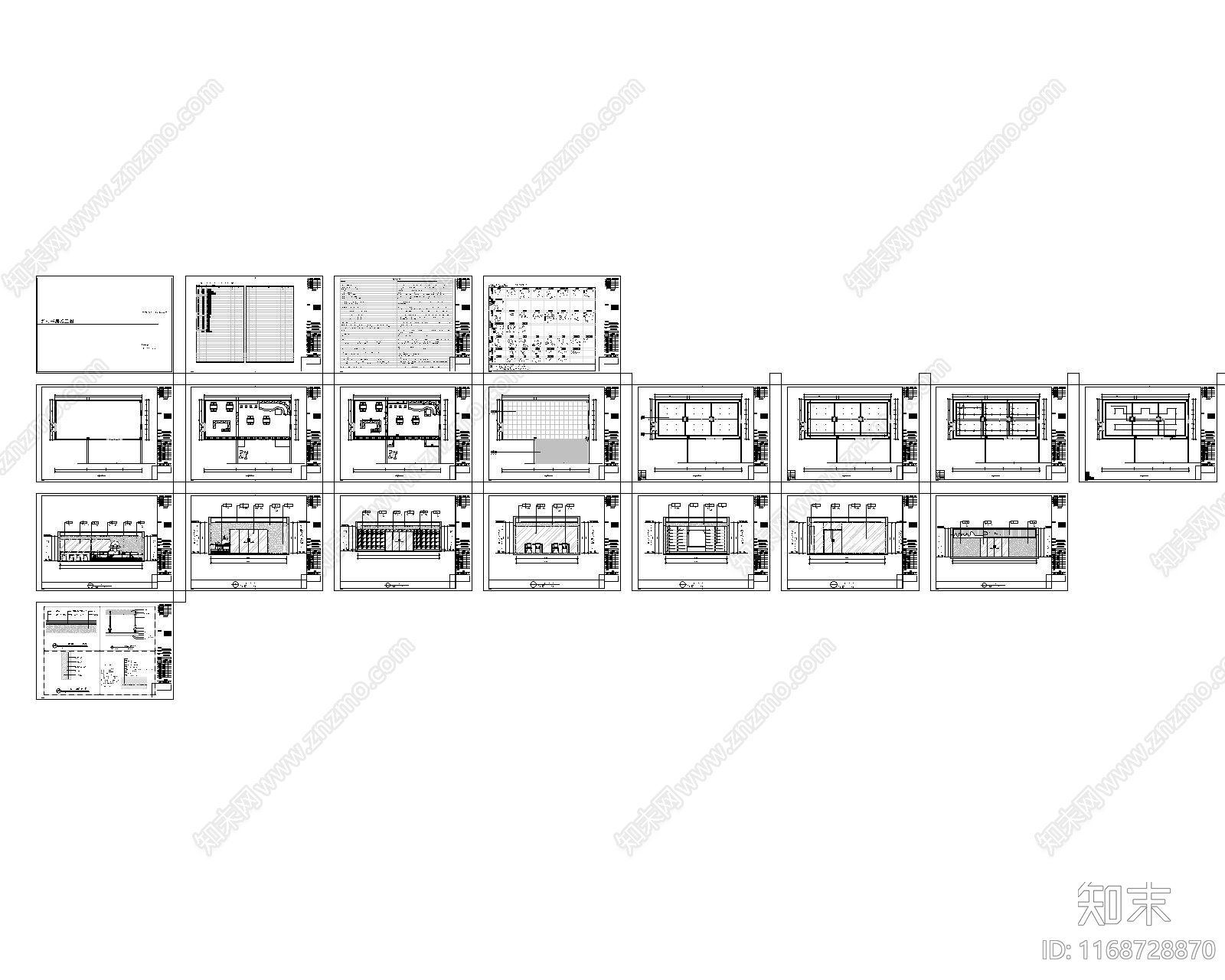 现代住宅楼建筑cad施工图下载【ID:1168728870】