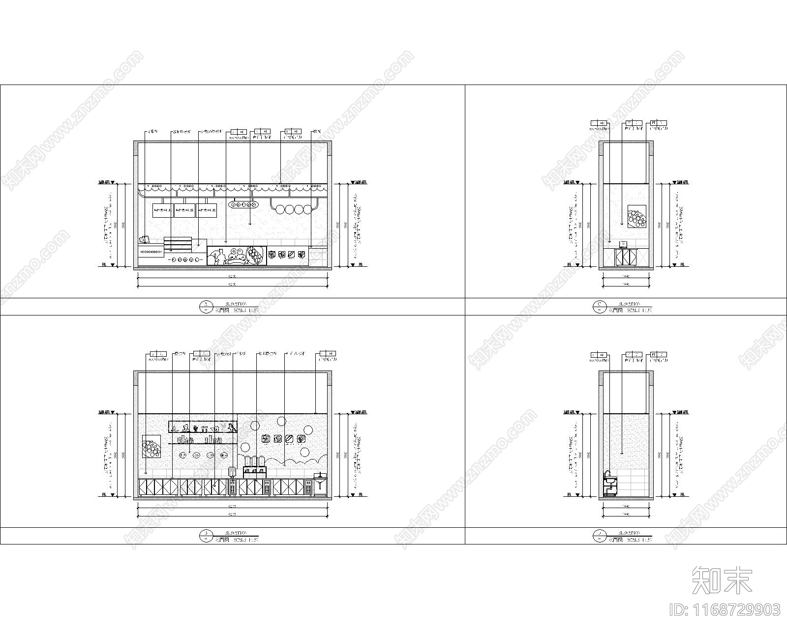 立面图施工图下载【ID:1168729903】