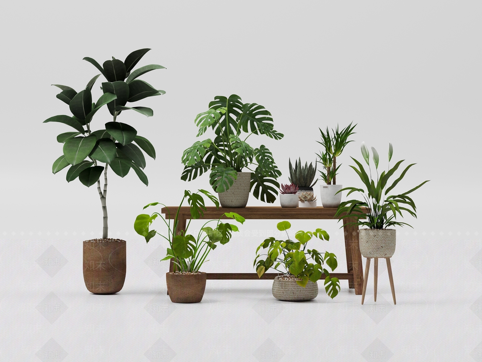 盆栽3D模型下载【ID:1168731815】