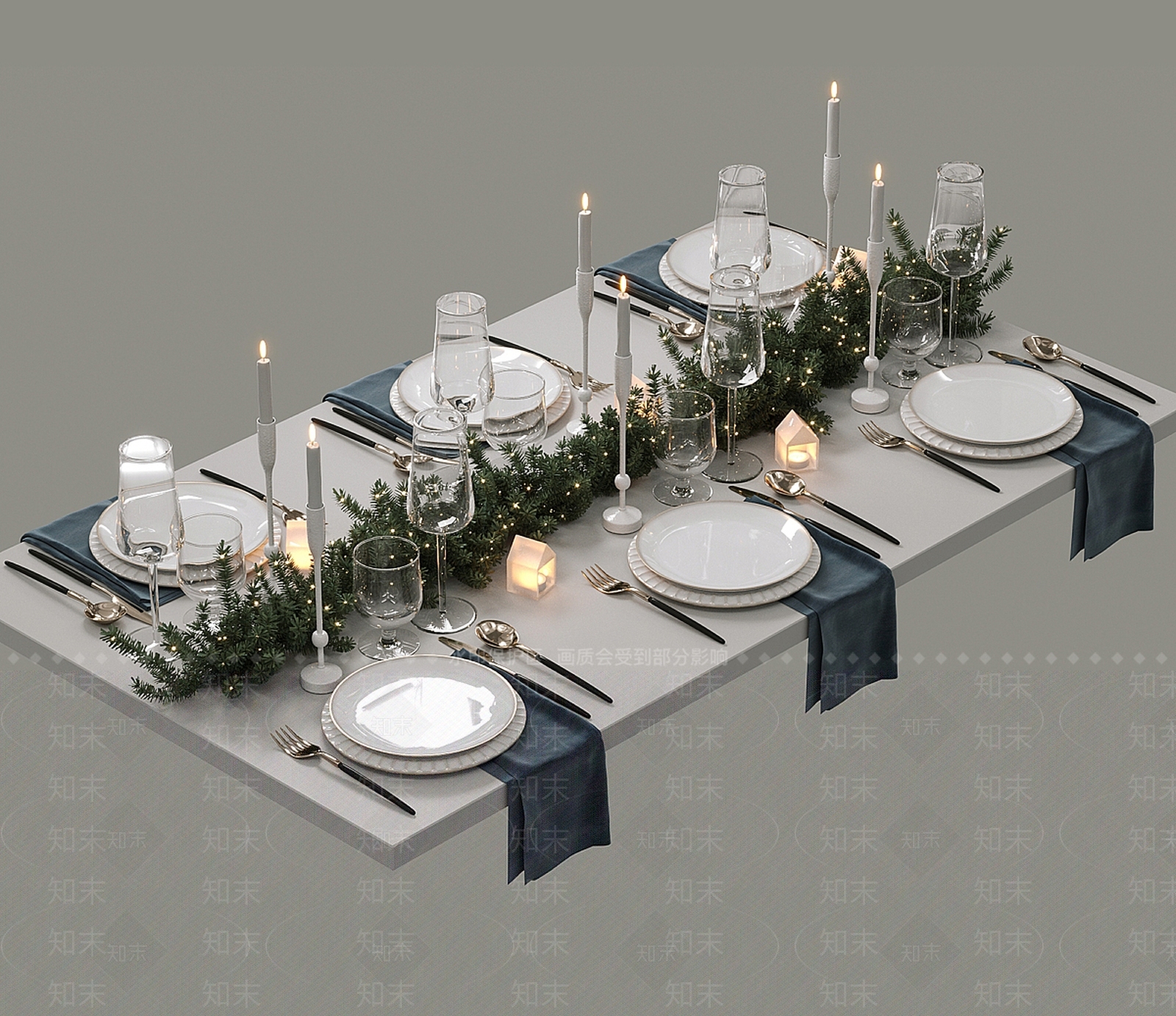 餐具3D模型下载【ID:1168736212】