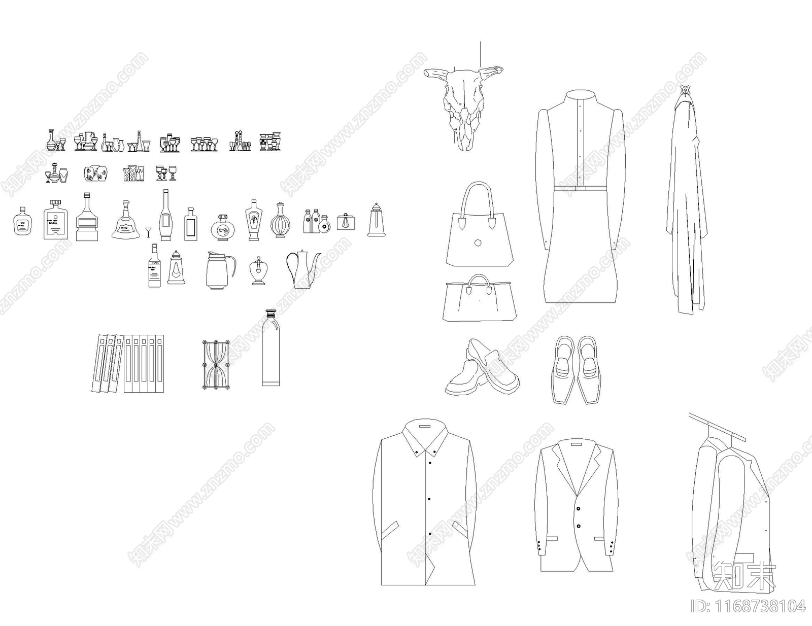 现代服装鞋帽施工图下载【ID:1168738104】