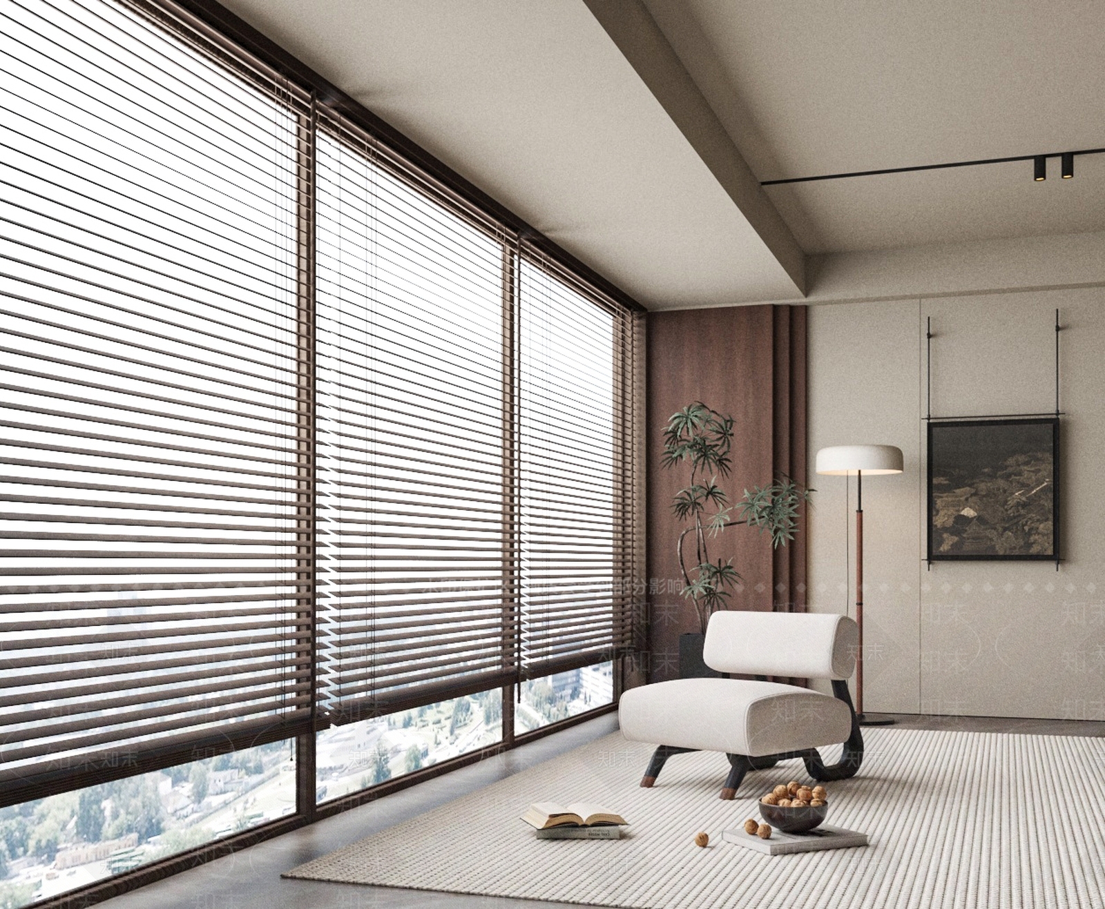 侘寂原木阳台3D模型下载【ID:1168743387】