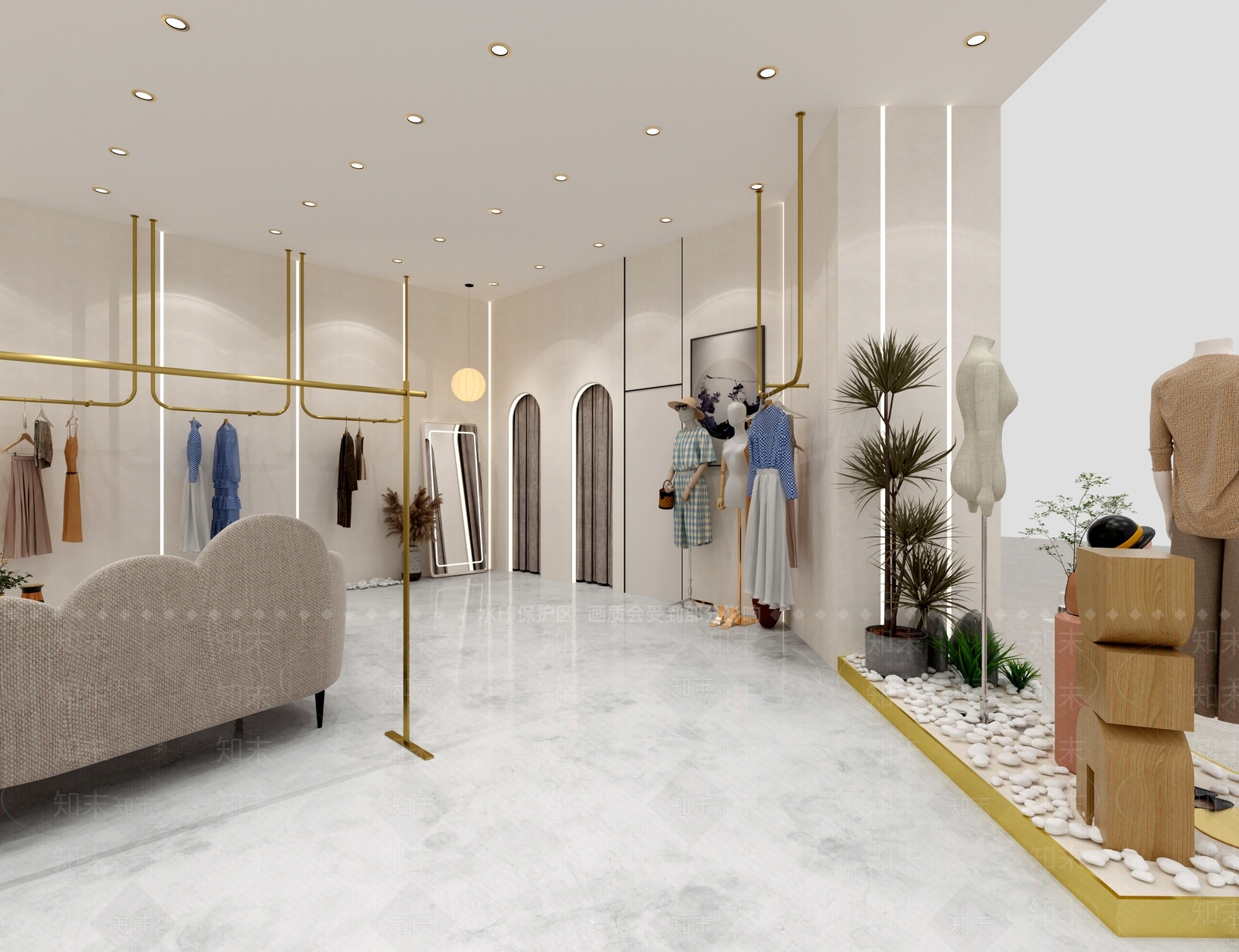 现代服装店3D模型下载【ID:1168746292】