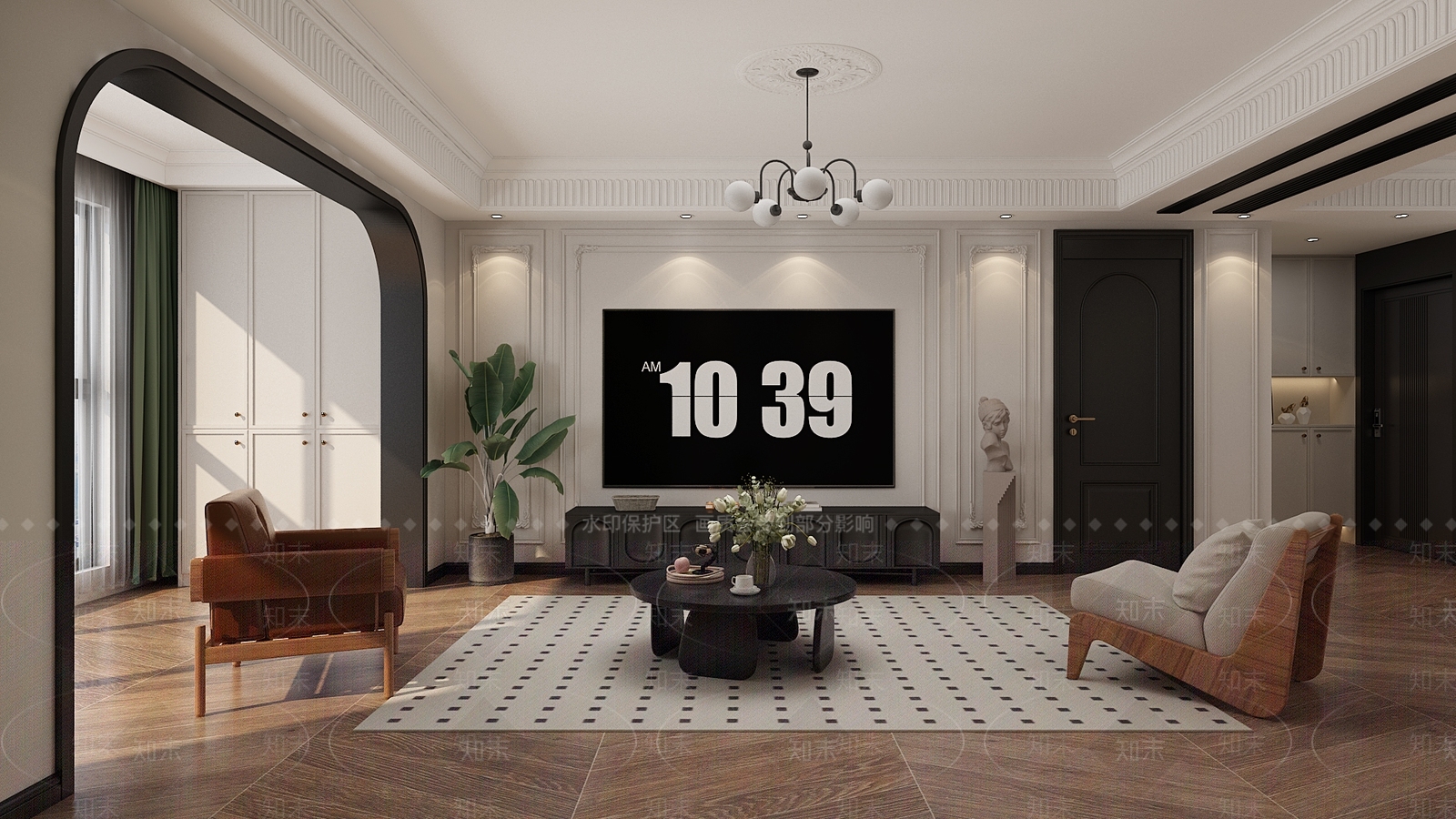 法式阳台3D模型下载【ID:1214698136】