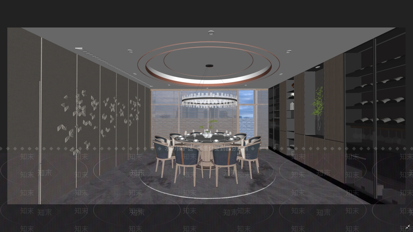 现代新中式包厢SU模型下载【ID:1168745942】