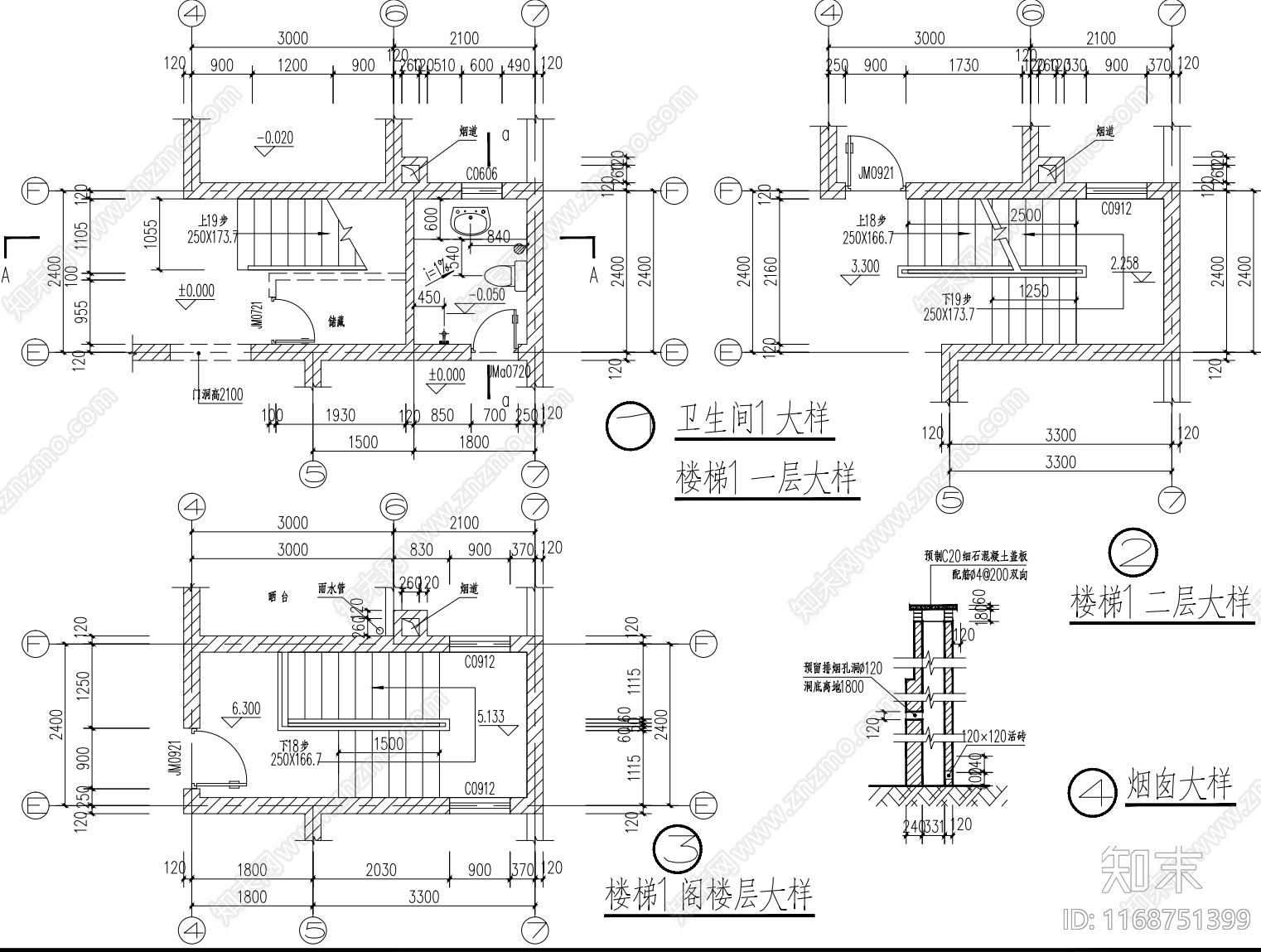 现代别墅建筑cad施工图下载【ID:1168751399】