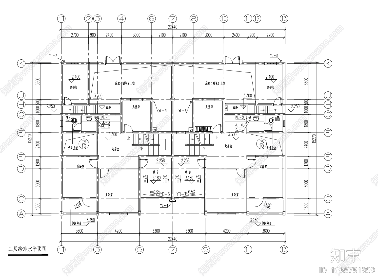 现代别墅建筑cad施工图下载【ID:1168751399】