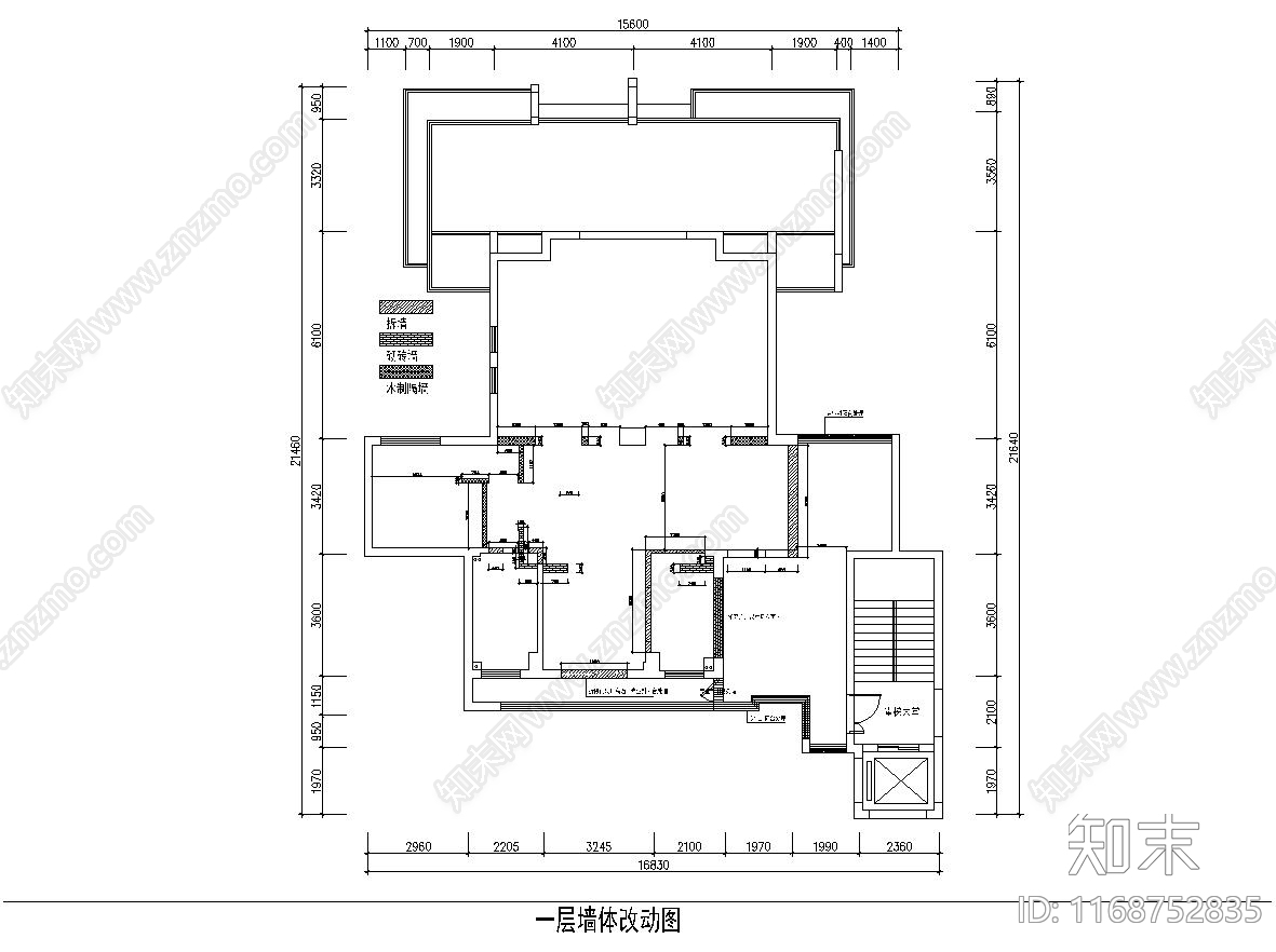 整体家装空间cad施工图下载【ID:1168752835】