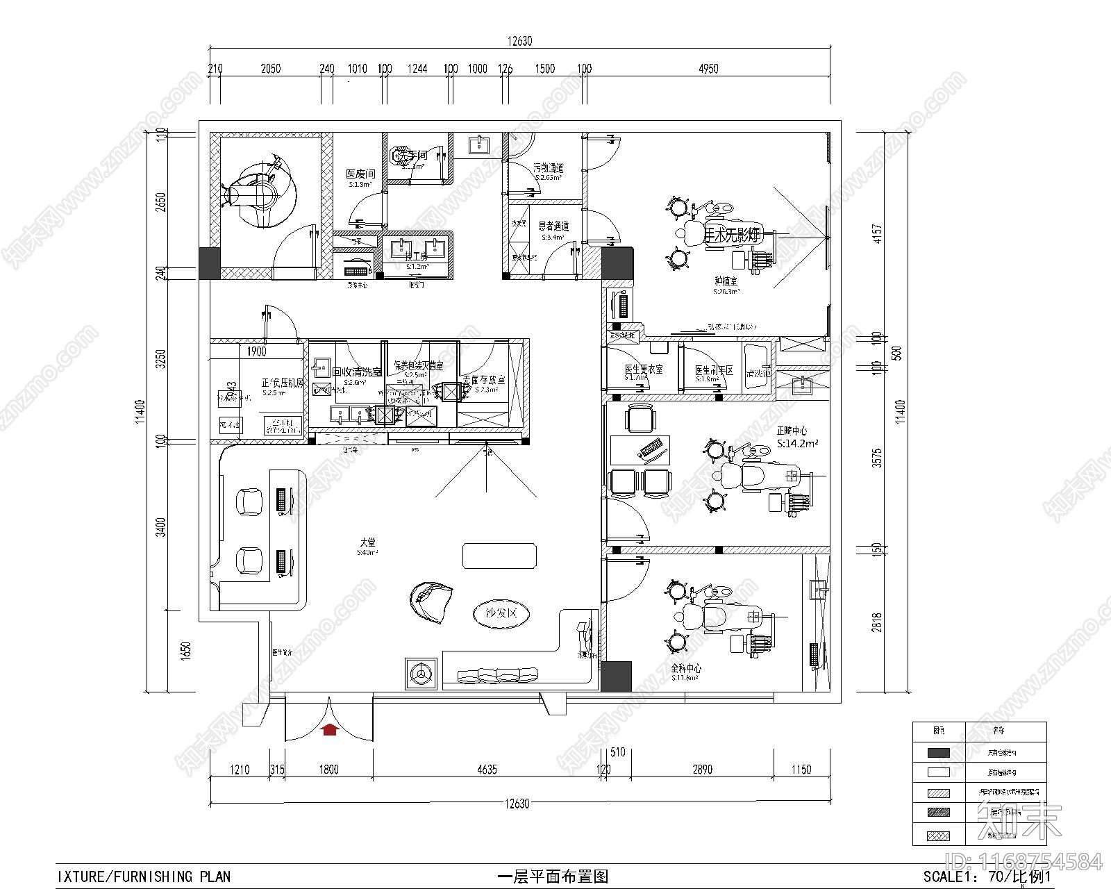 现代医院cad施工图下载【ID:1168754584】