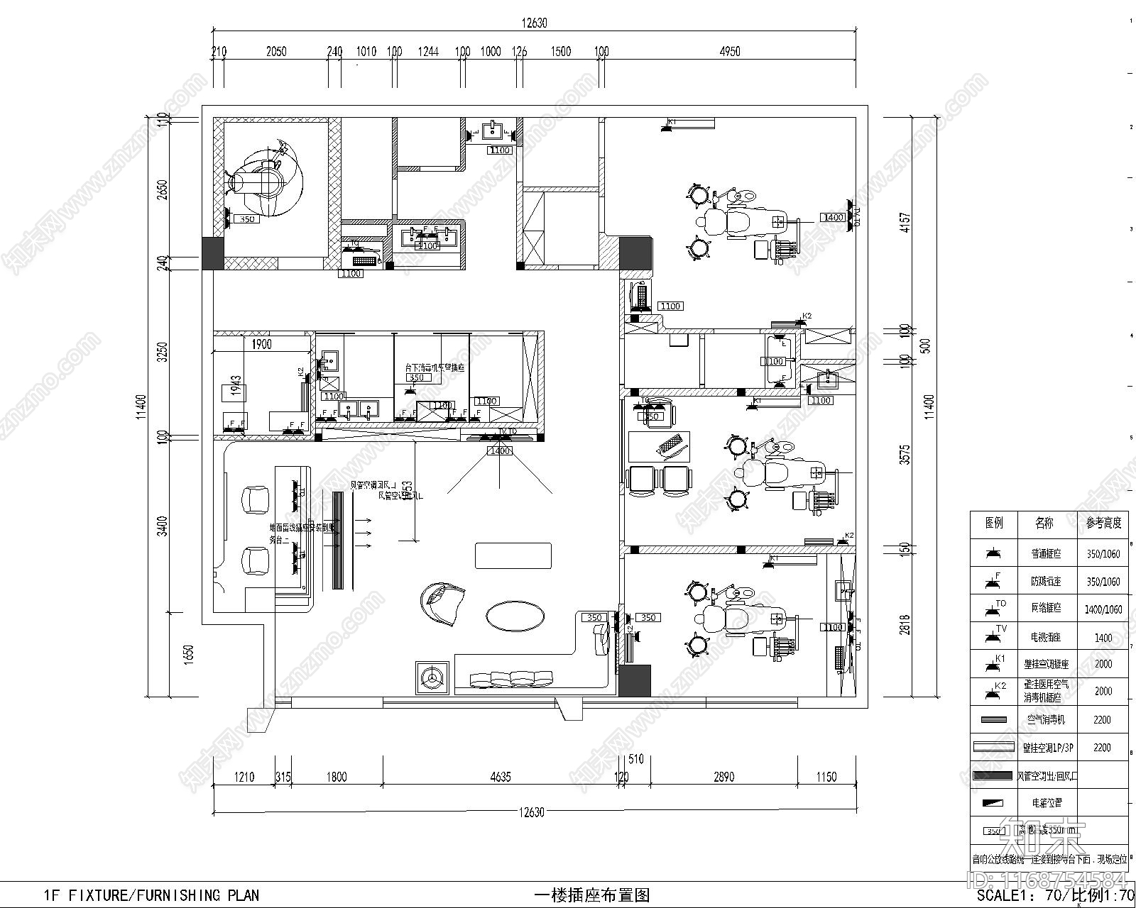 现代医院cad施工图下载【ID:1168754584】