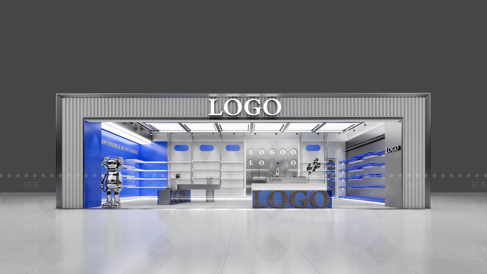 现代服装店SU模型下载【ID:1168755540】