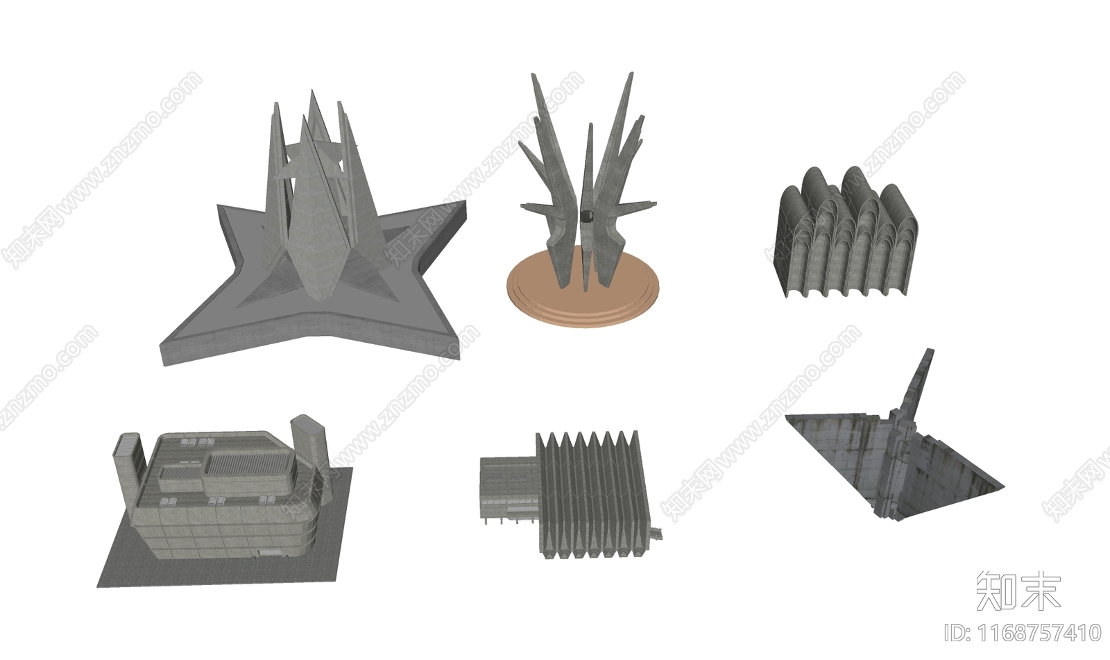 现代风格建筑SU模型下载【ID:1168757410】