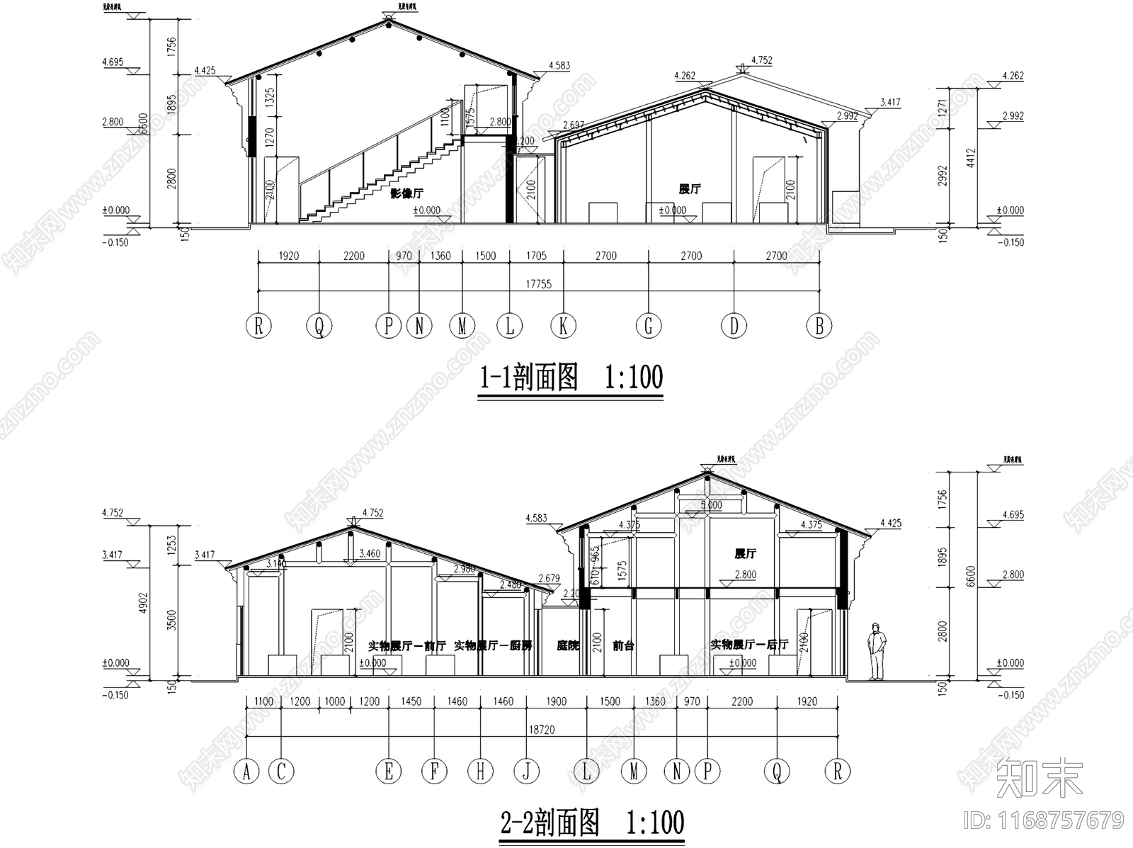 现代新中式其他文化建筑施工图下载【ID:1168757679】