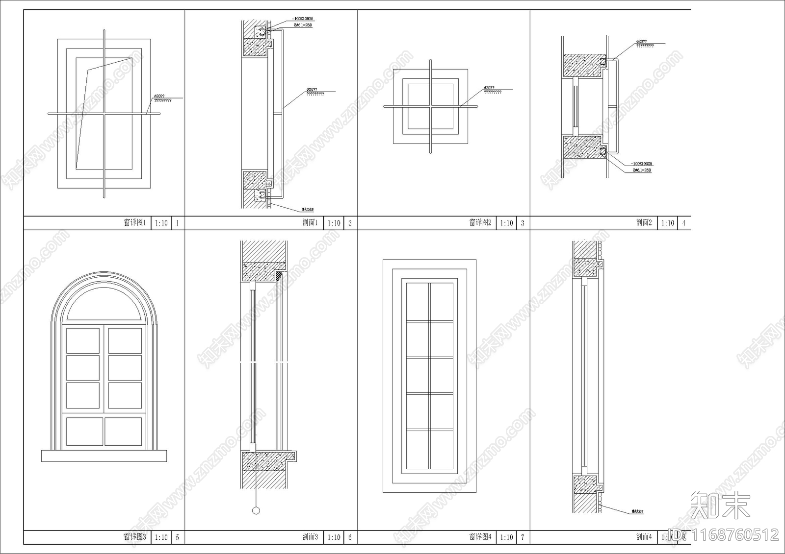 美式欧式别墅建筑cad施工图下载【ID:1168760512】