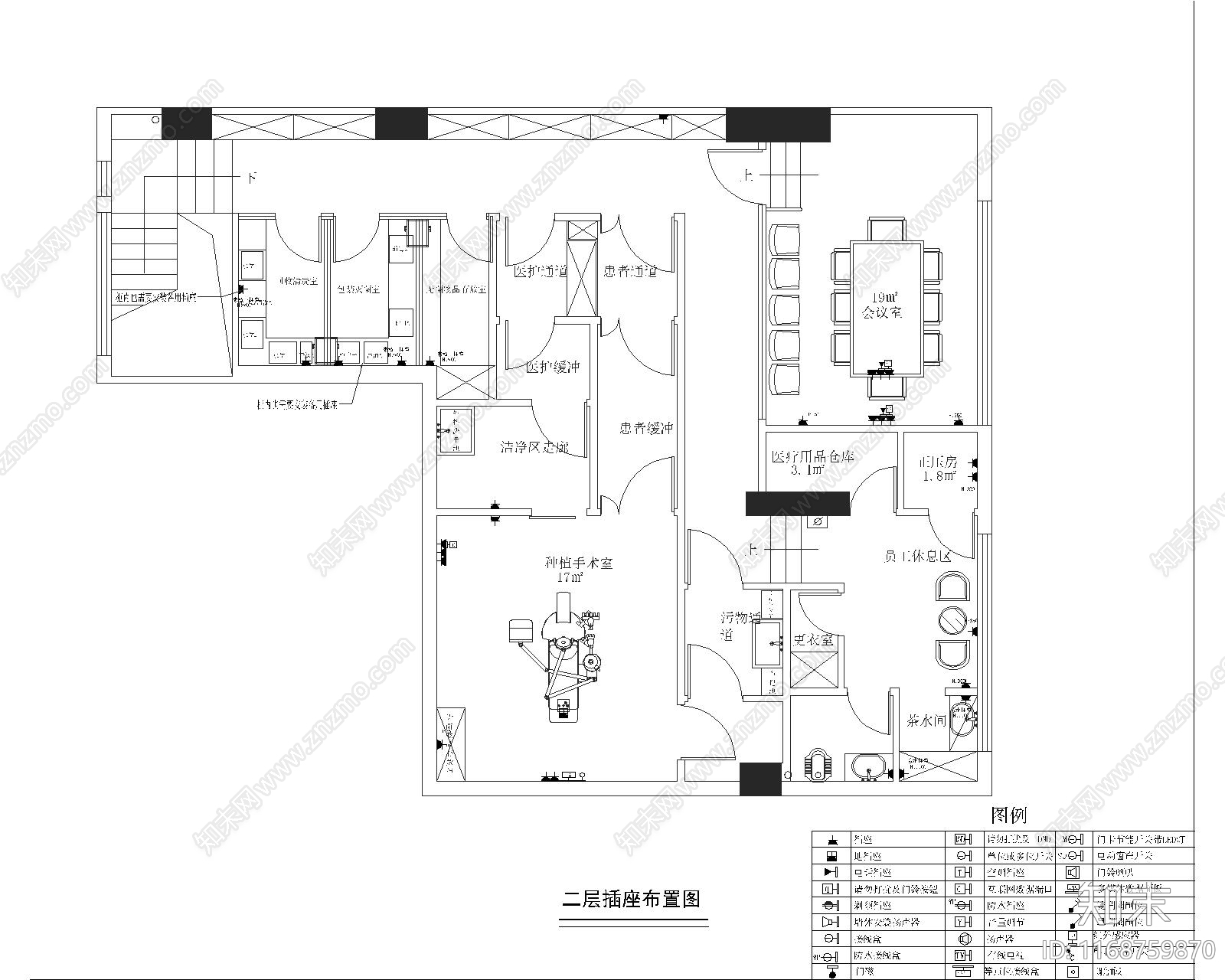 现代医院cad施工图下载【ID:1168759870】