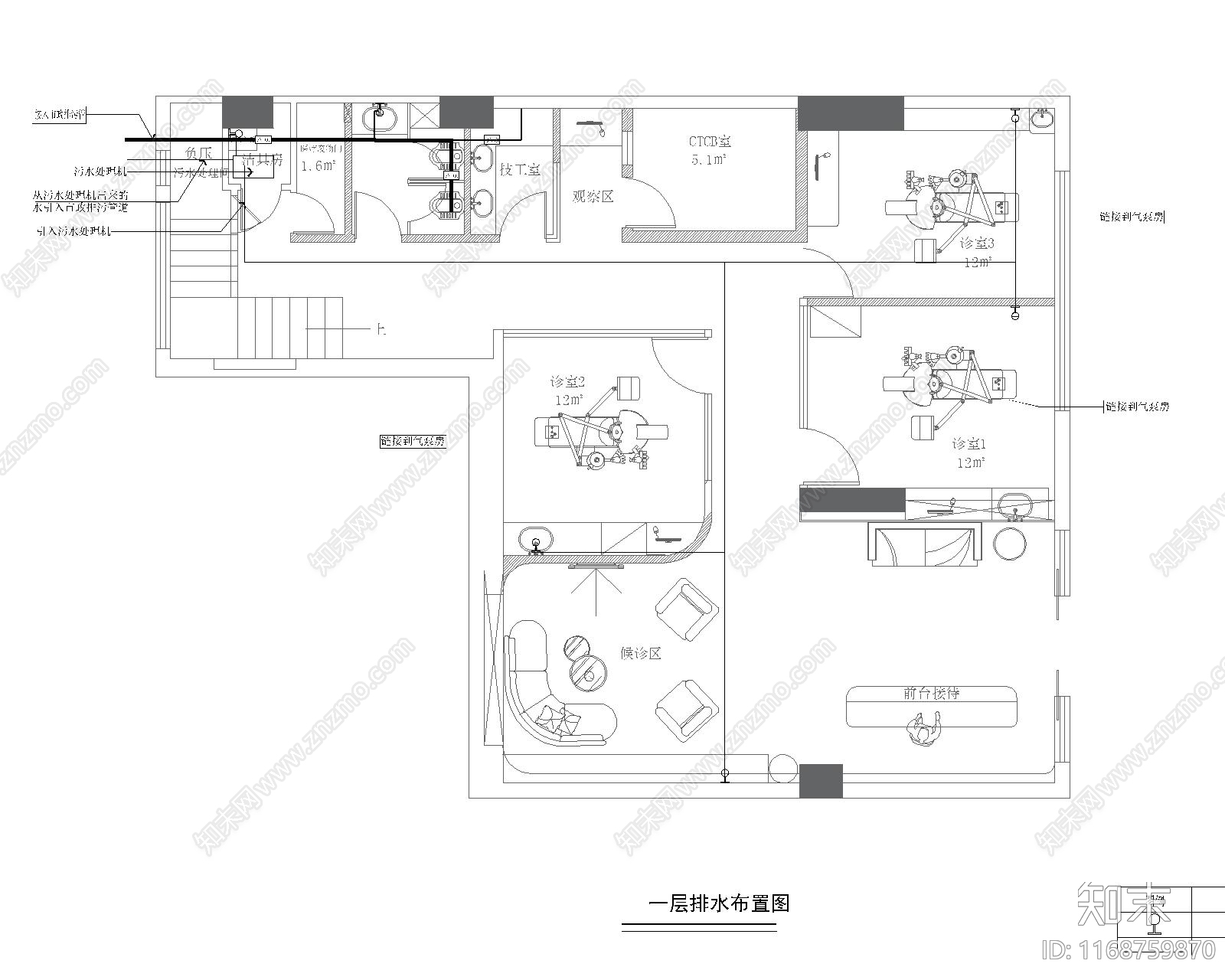 现代医院cad施工图下载【ID:1168759870】