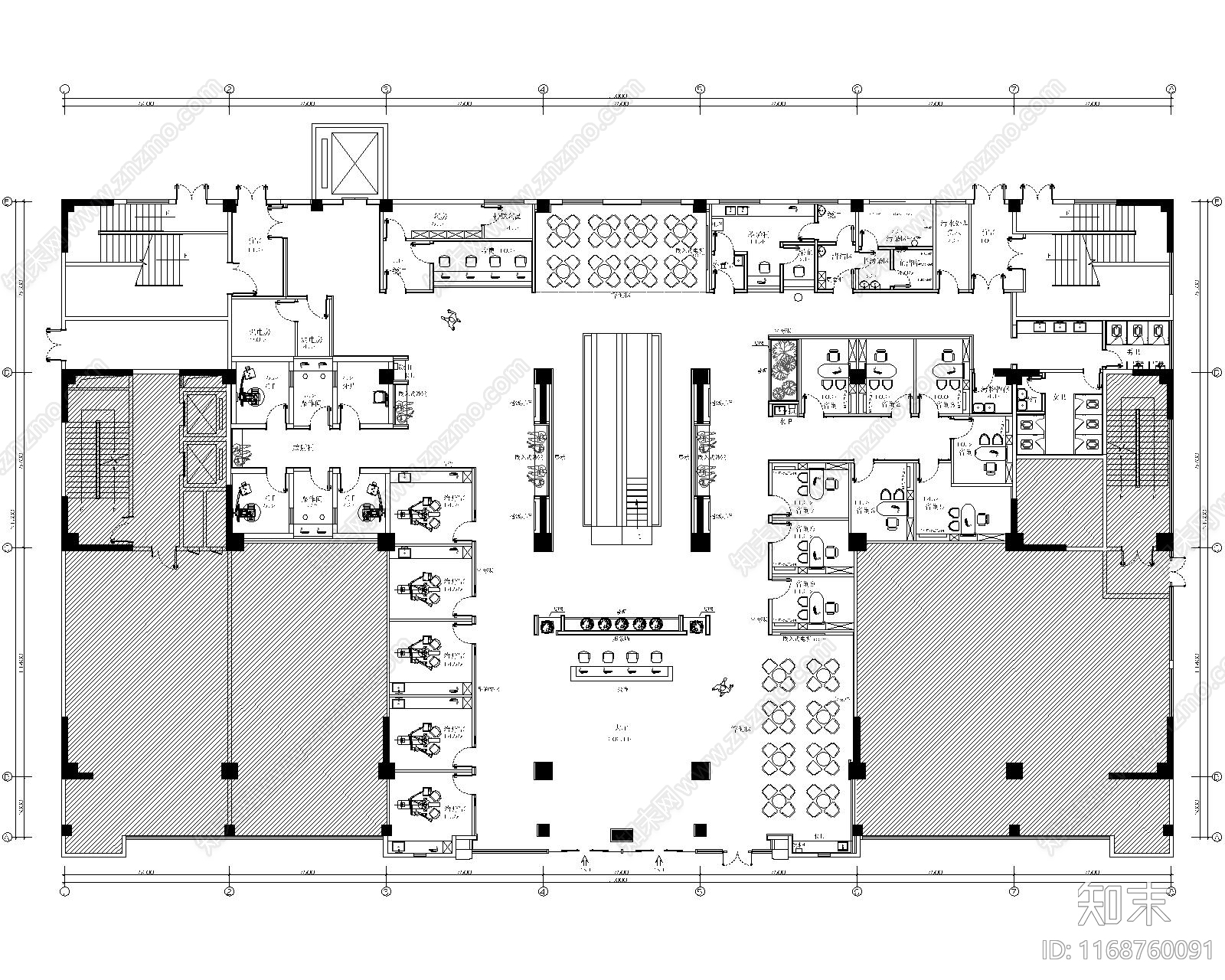 现代医院cad施工图下载【ID:1168760091】