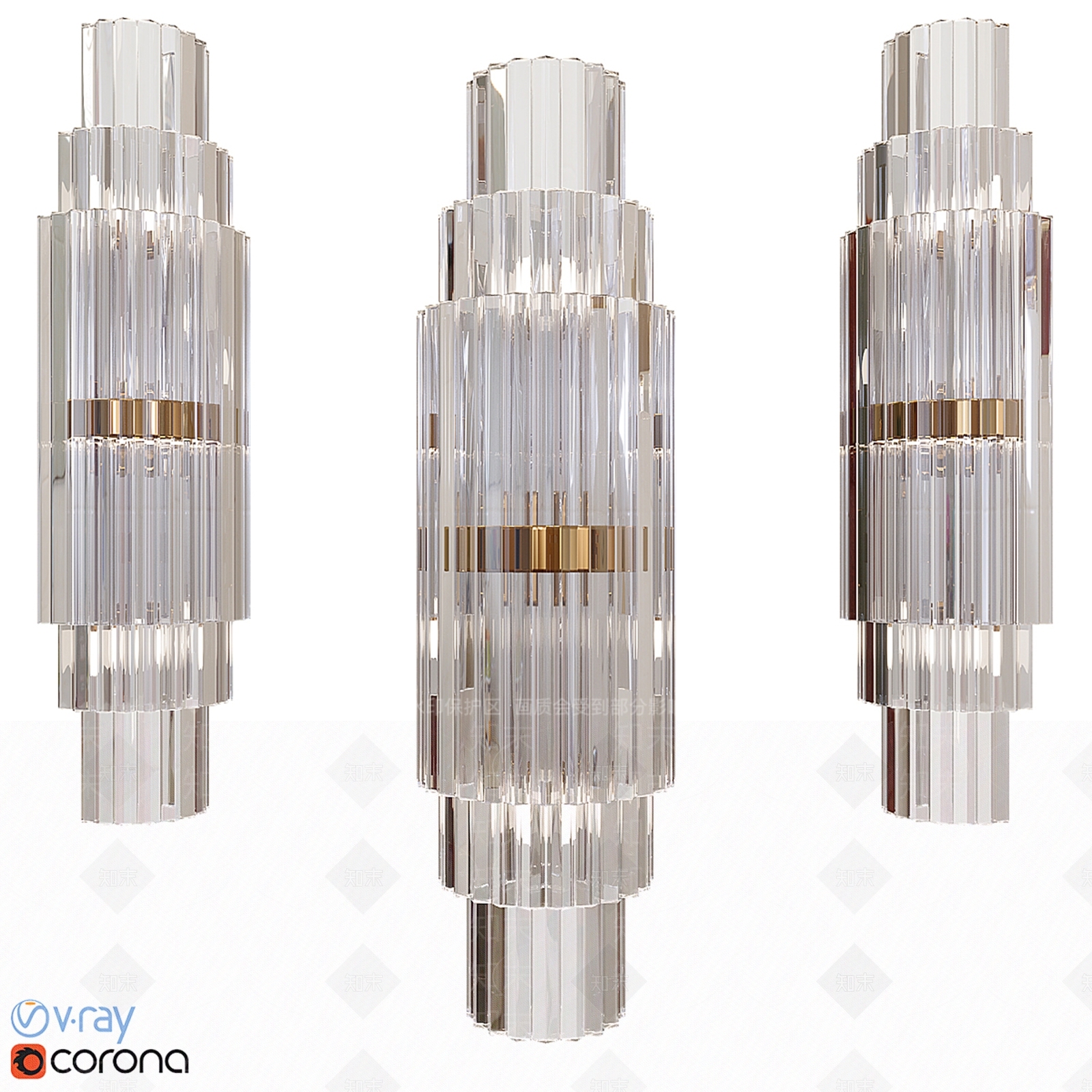 欧式壁灯SU模型下载【ID:1168761360】