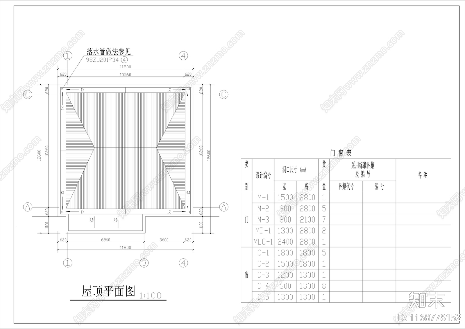 欧式简欧别墅建筑cad施工图下载【ID:1168778152】