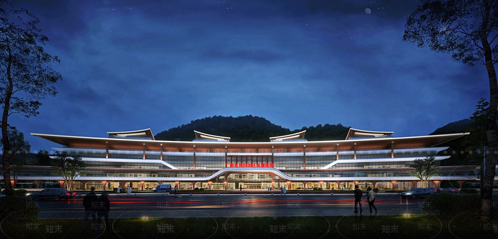 现代医院建筑SU模型下载【ID:1168781487】
