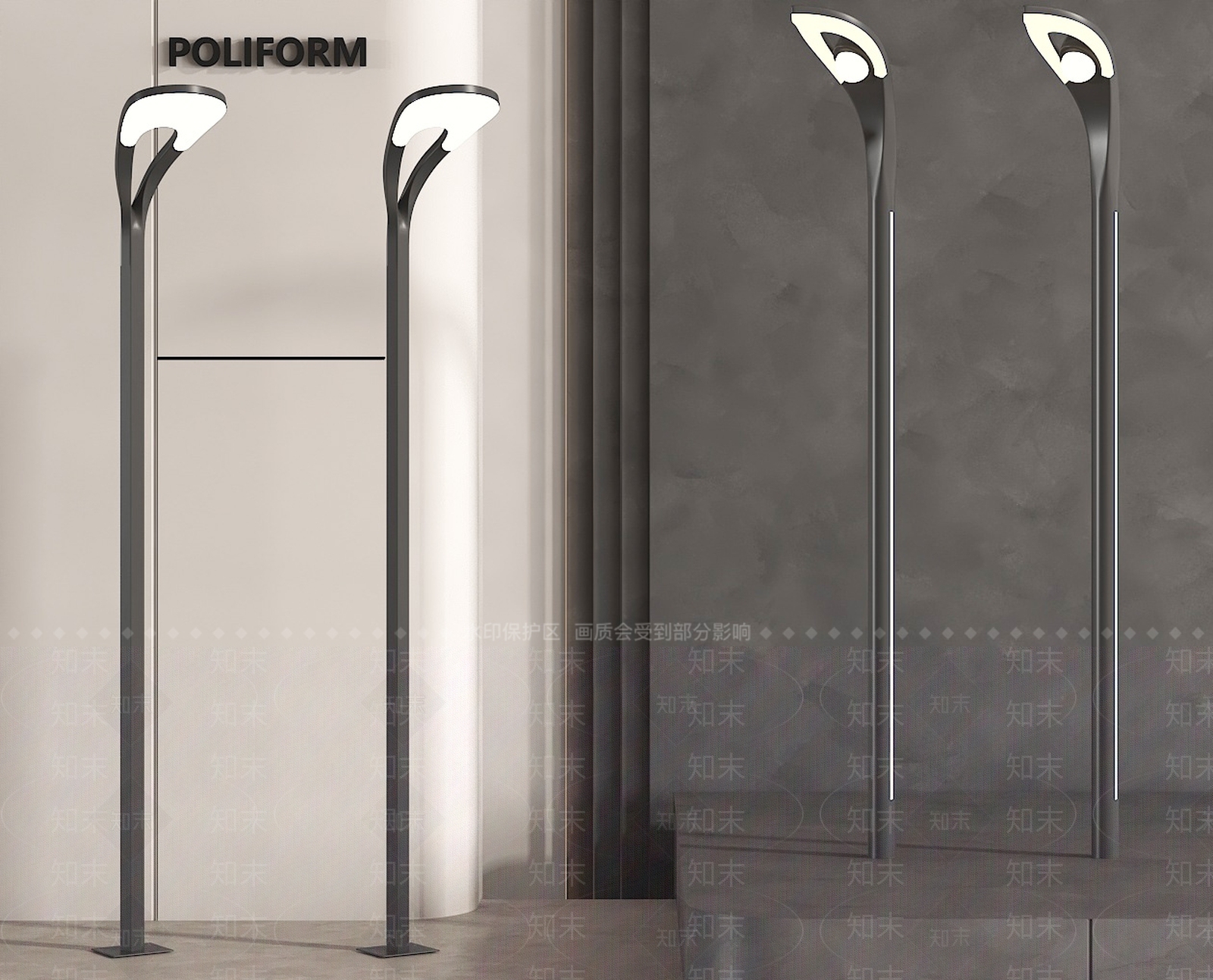 现代中式路灯3D模型下载【ID:1168783164】