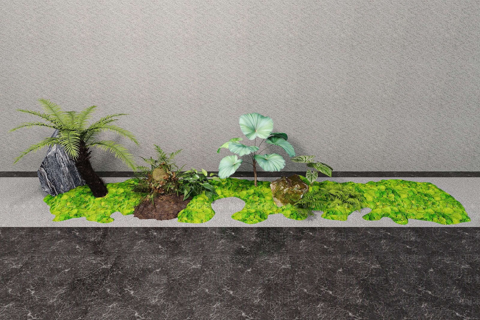 现代室内景观3D模型下载【ID:1168790161】