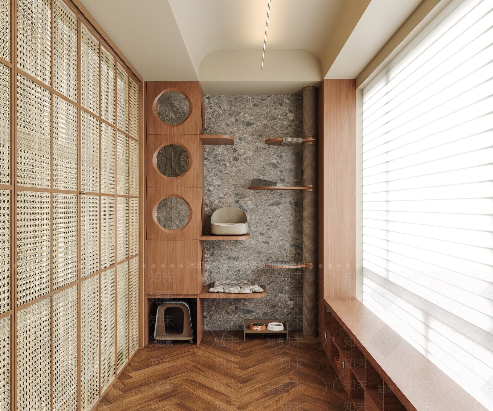 现代家居阳台SU模型下载【ID:1168791560】
