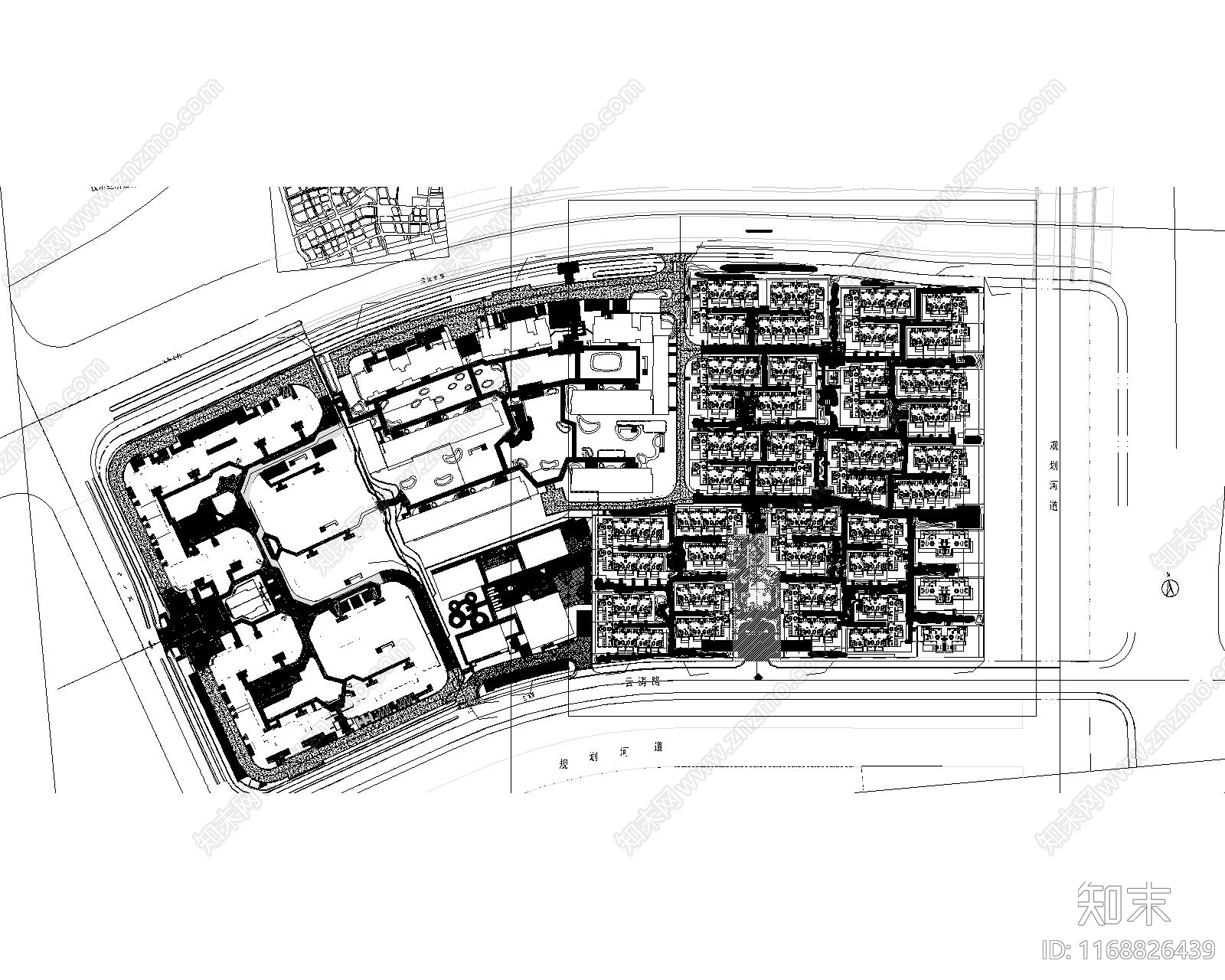 现代住宅楼建筑cad施工图下载【ID:1168826439】