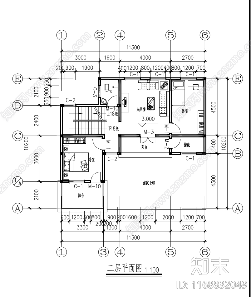 现代三合院施工图下载【ID:1168832049】