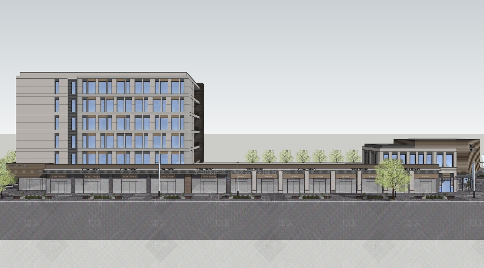 现代其他商业建筑SU模型下载【ID:1168837390】