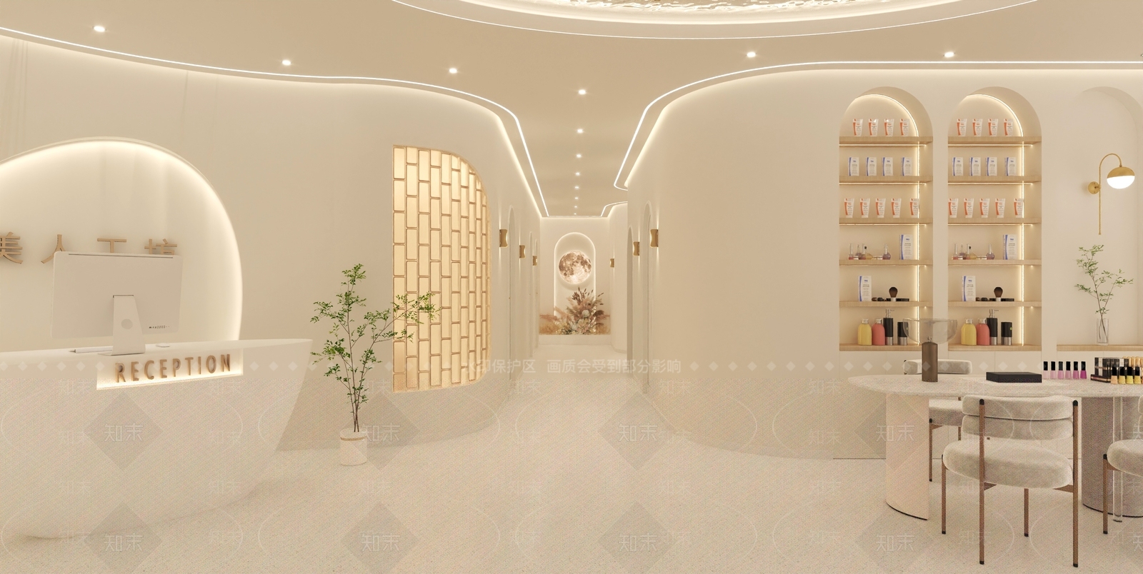 奶油玄关3D模型下载【ID:1214700257】