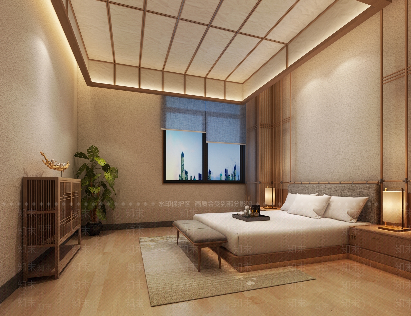 日式原木民宿3D模型下载【ID:1168846788】