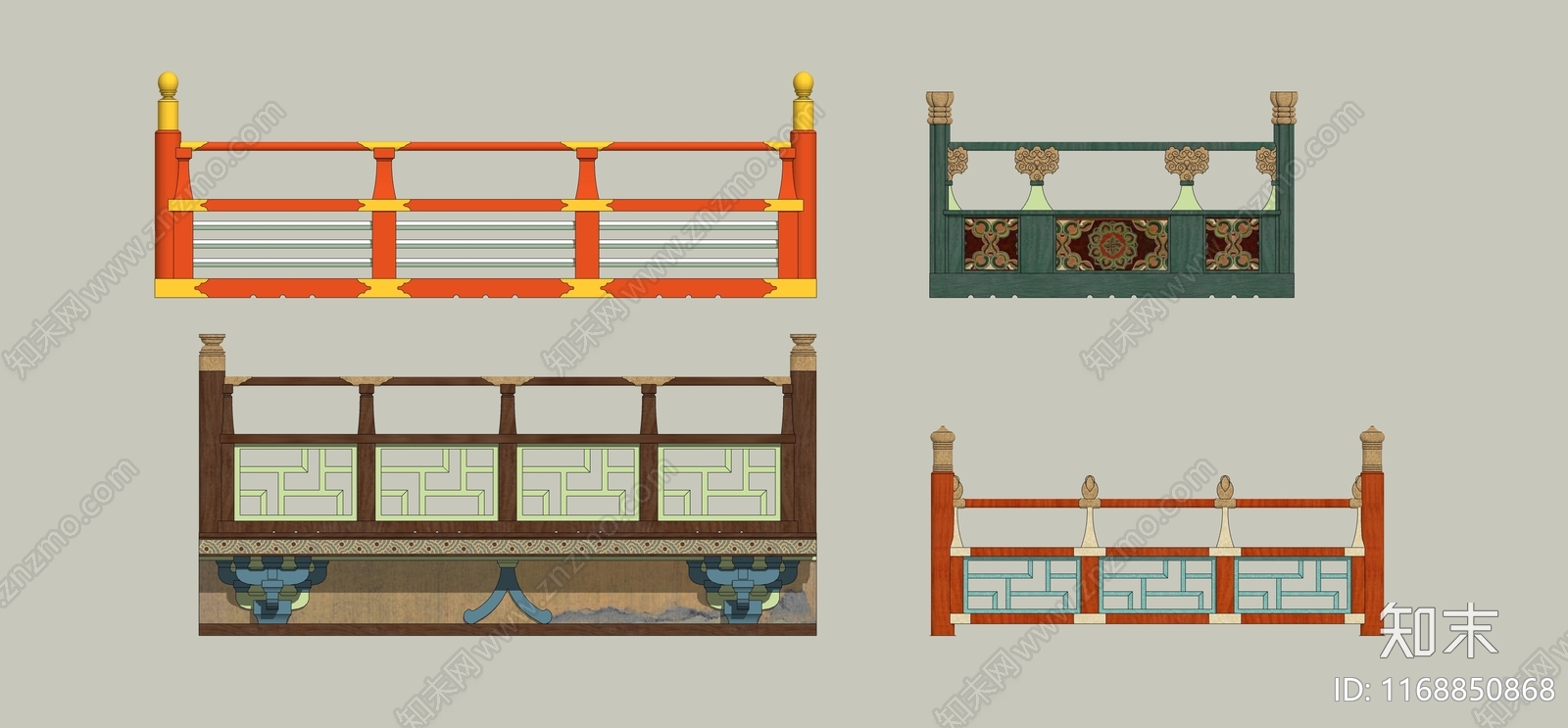 中式古建筑SU模型下载【ID:1168850868】