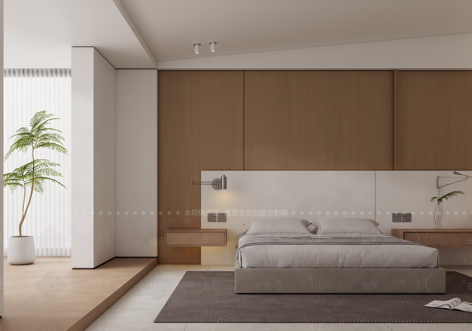 现代家居卧室SU模型下载【ID:1216006098】