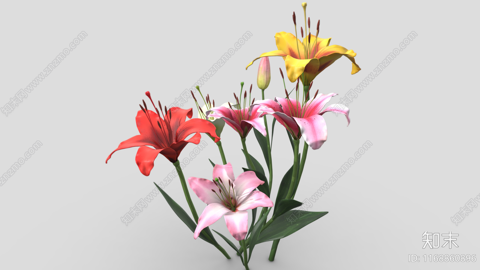 花3D模型下载【ID:1168860896】