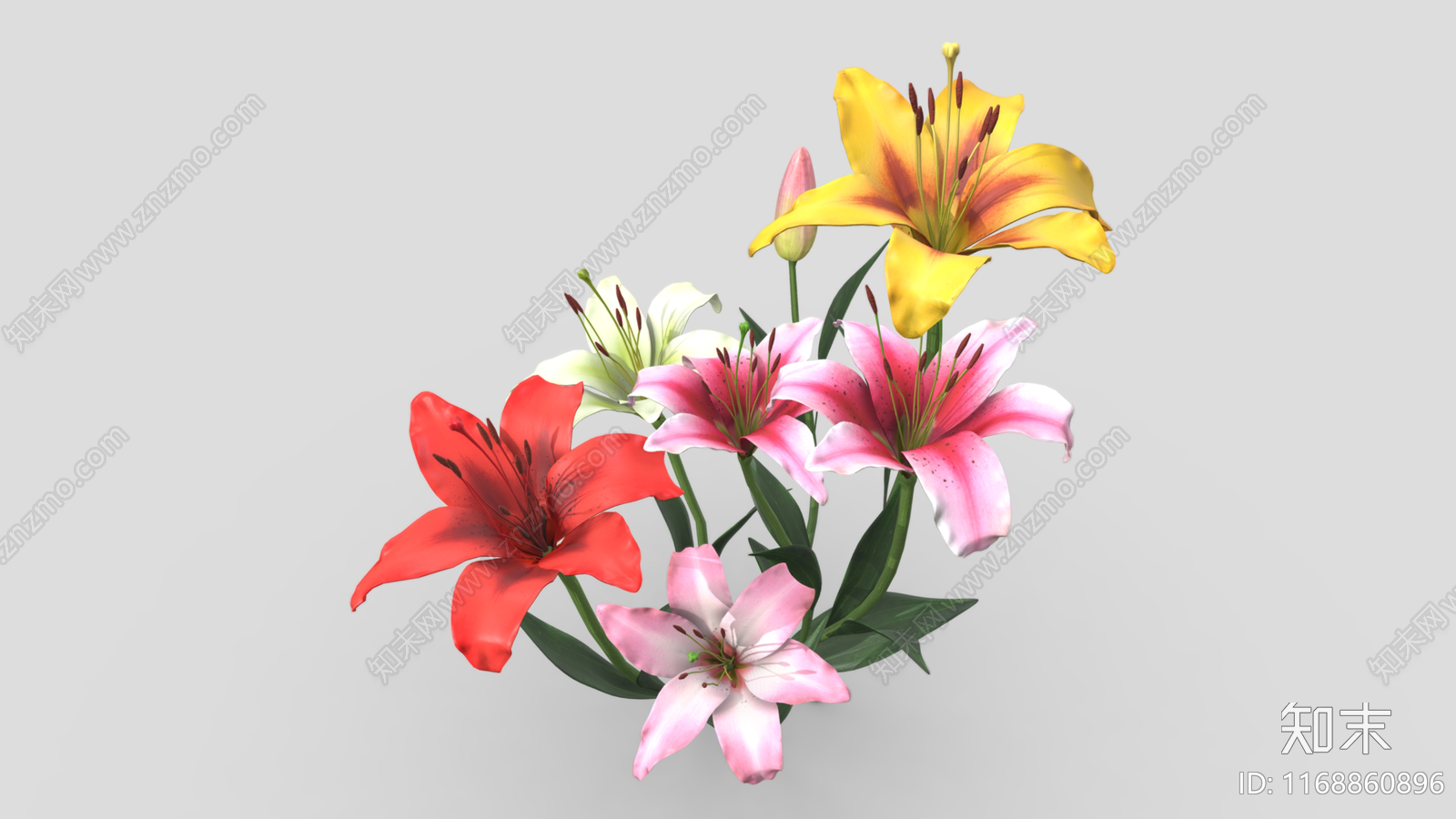 花3D模型下载【ID:1168860896】