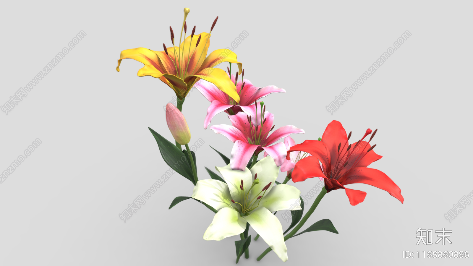 花3D模型下载【ID:1168860896】