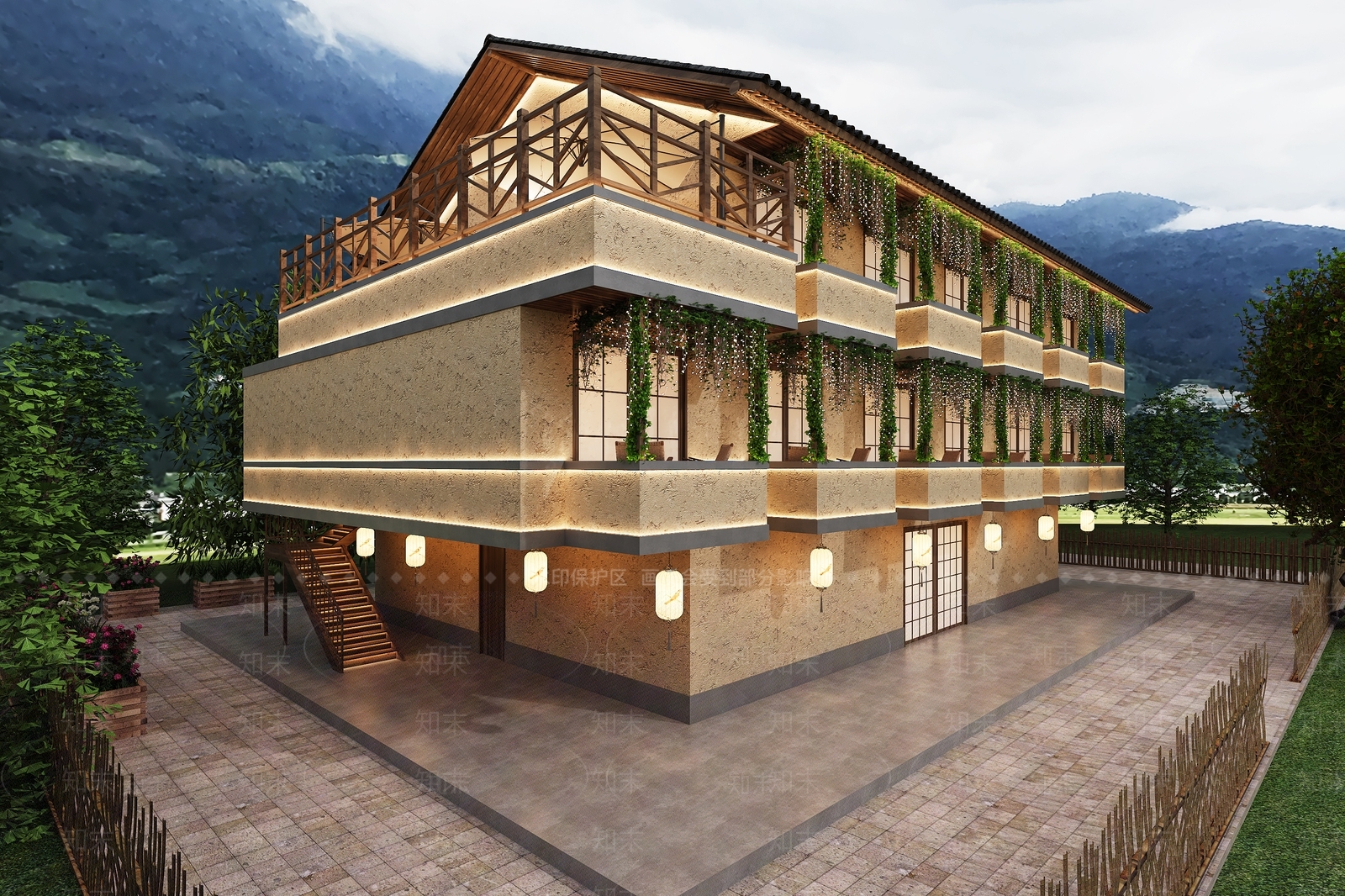 新中式其他商业空间3D模型下载【ID:1168863816】