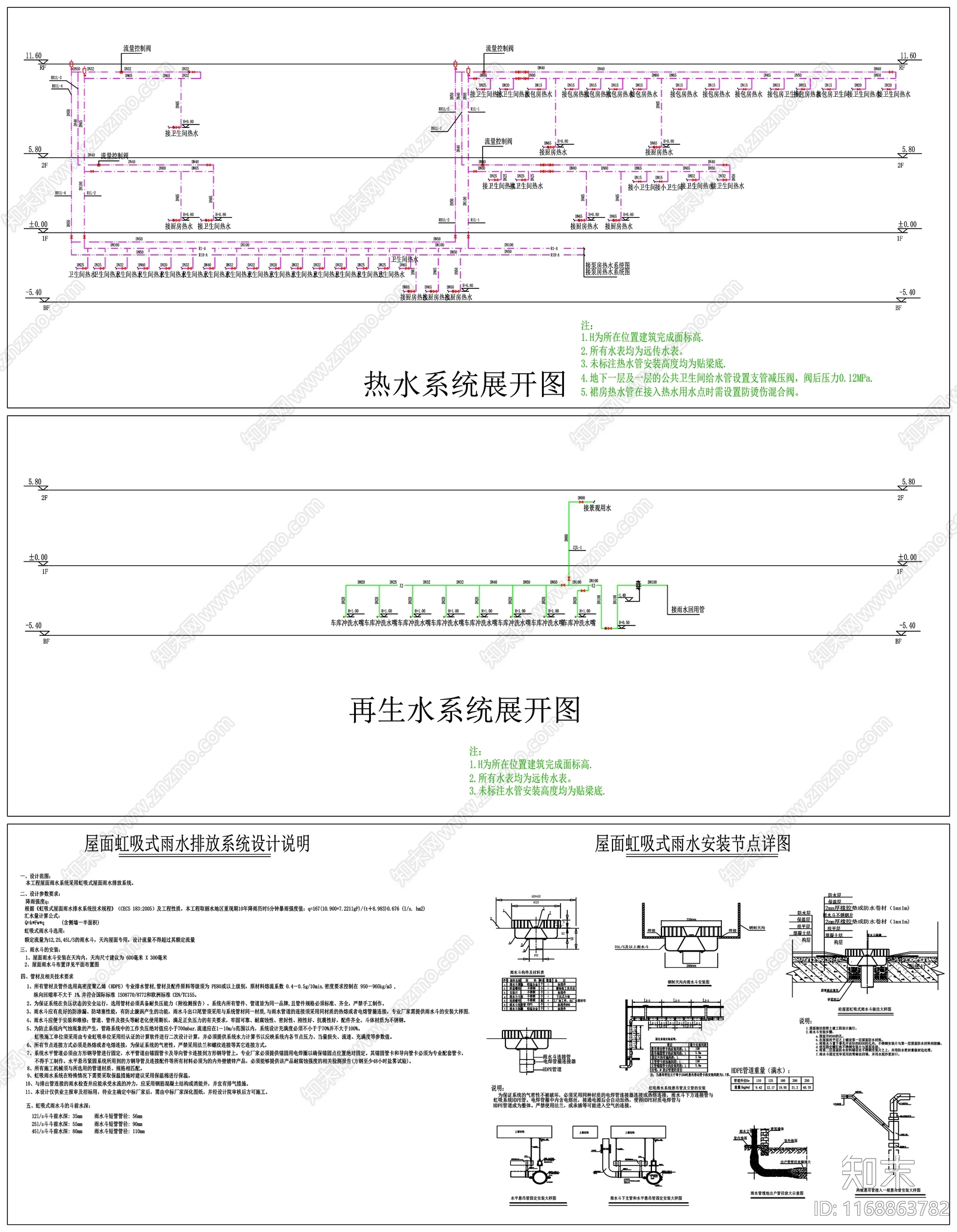 现代设计说明cad施工图下载【ID:1168863782】