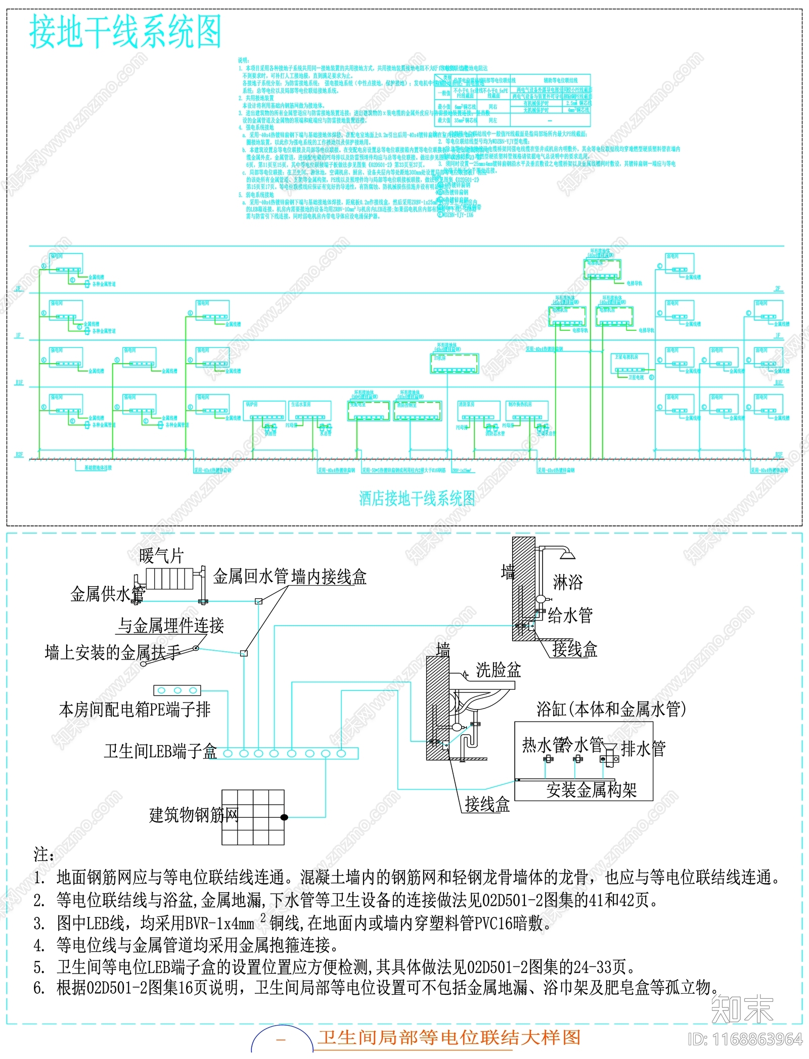 现代设计说明cad施工图下载【ID:1168863964】