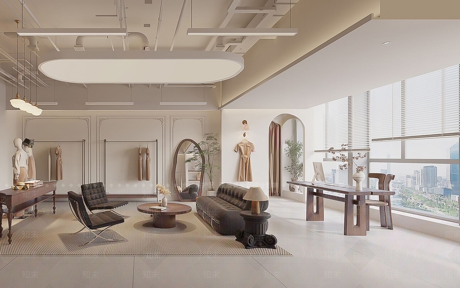 法式服装店SU模型下载【ID:1168865591】