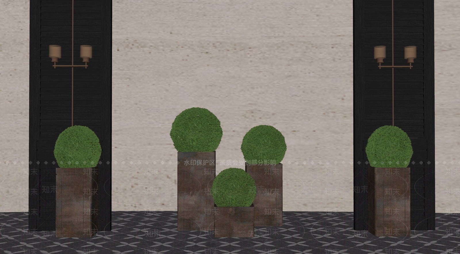 盆栽SU模型下载【ID:1168871032】