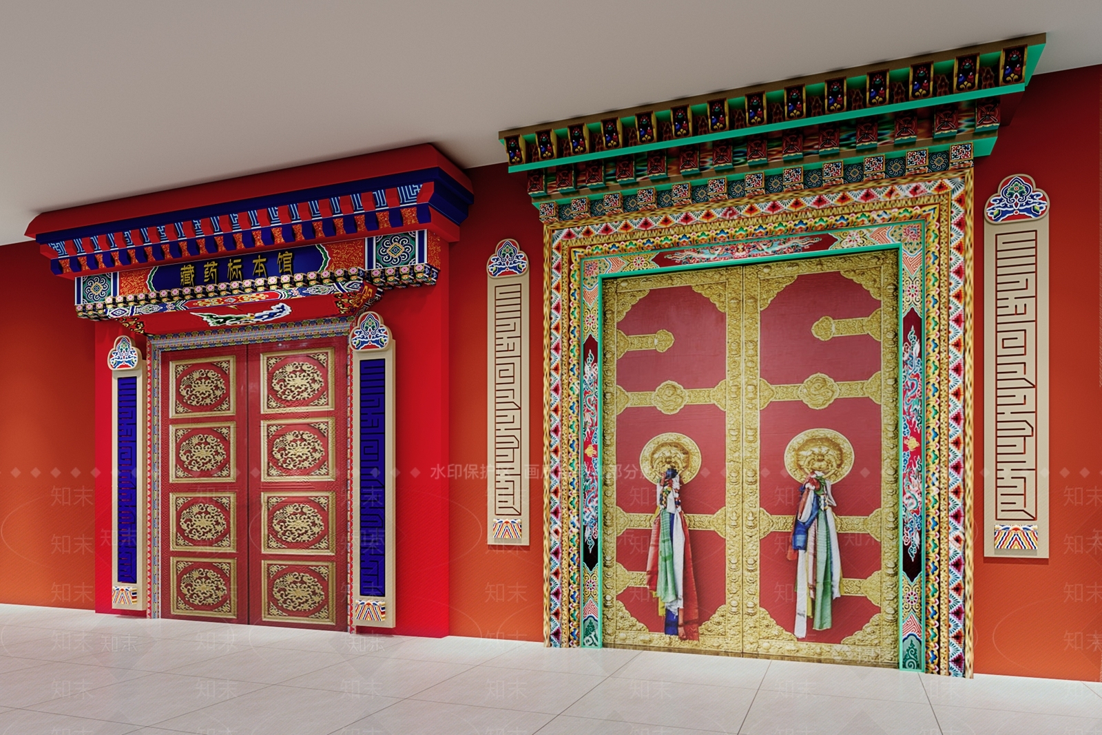 现代新中式四合院3D模型下载【ID:1168881142】