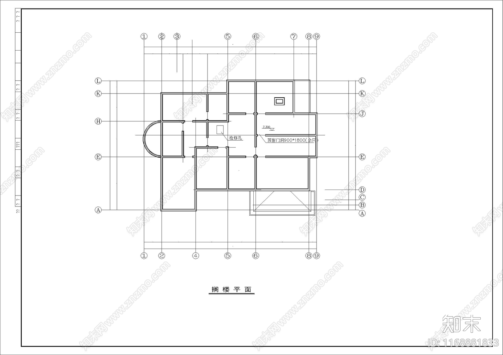 现代别墅建筑cad施工图下载【ID:1168881833】