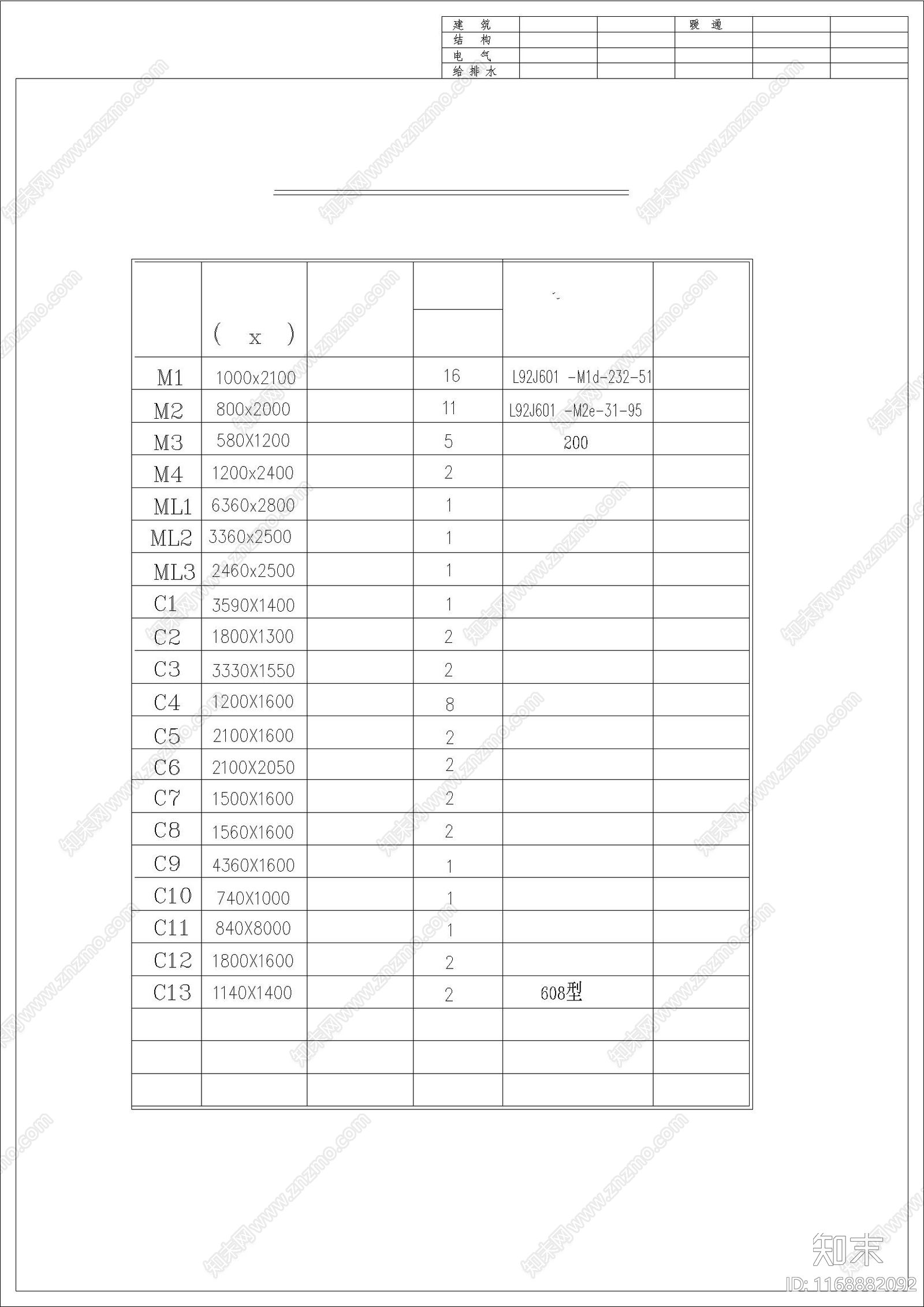 欧式别墅建筑cad施工图下载【ID:1168882092】