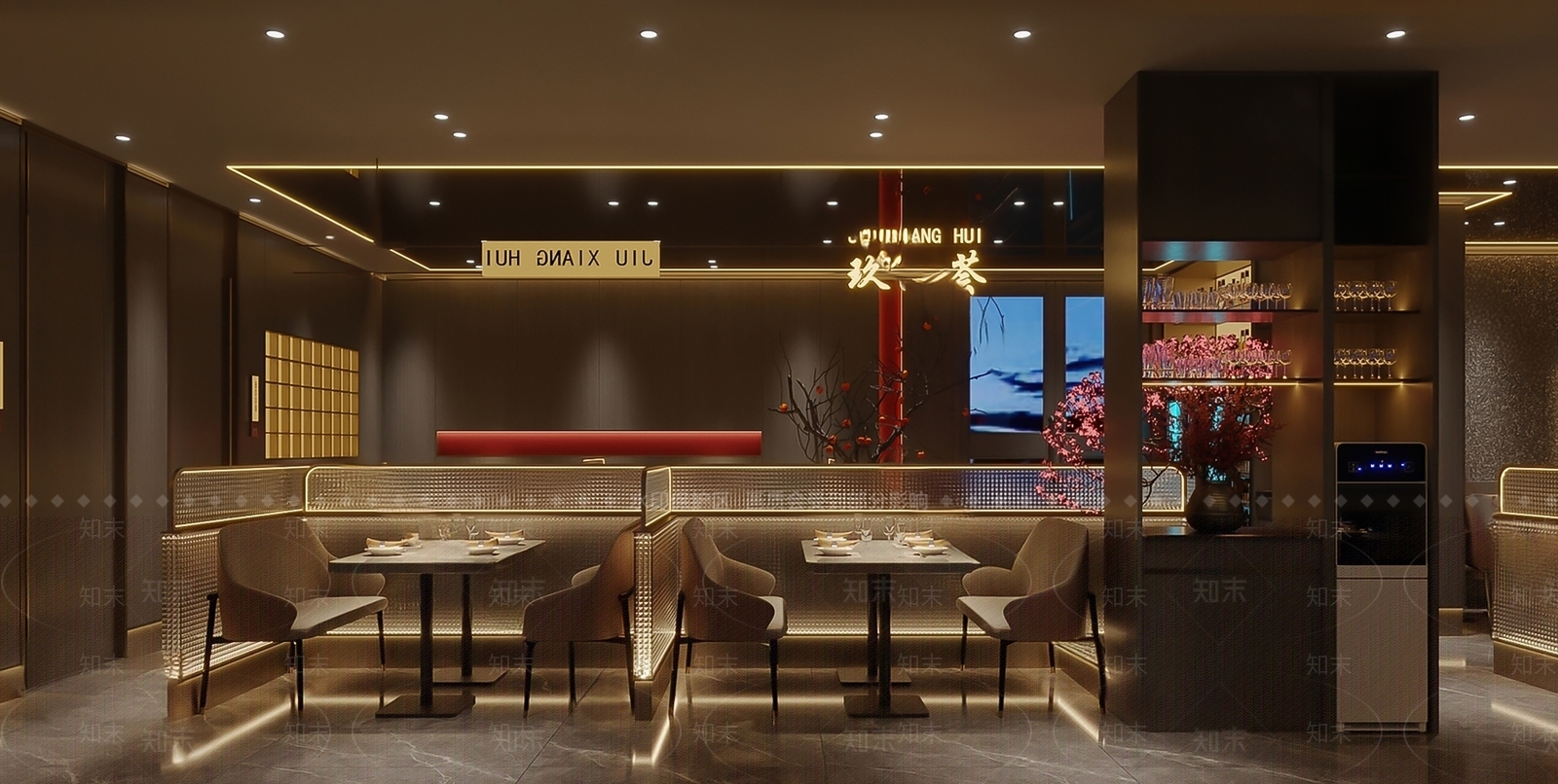 现代中餐厅SU模型下载【ID:1168882604】