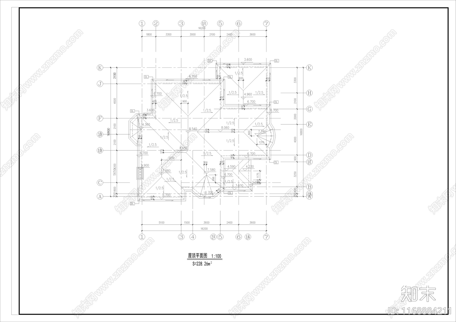 欧式简欧别墅建筑cad施工图下载【ID:1168884211】