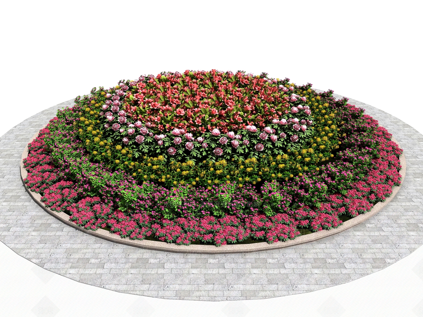 花草组合3D模型下载【ID:1168888937】